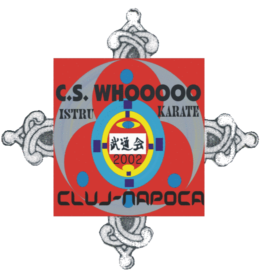 Emblema CS Whooooo Istru Karate Cluj-Napoca, cu anul 2002